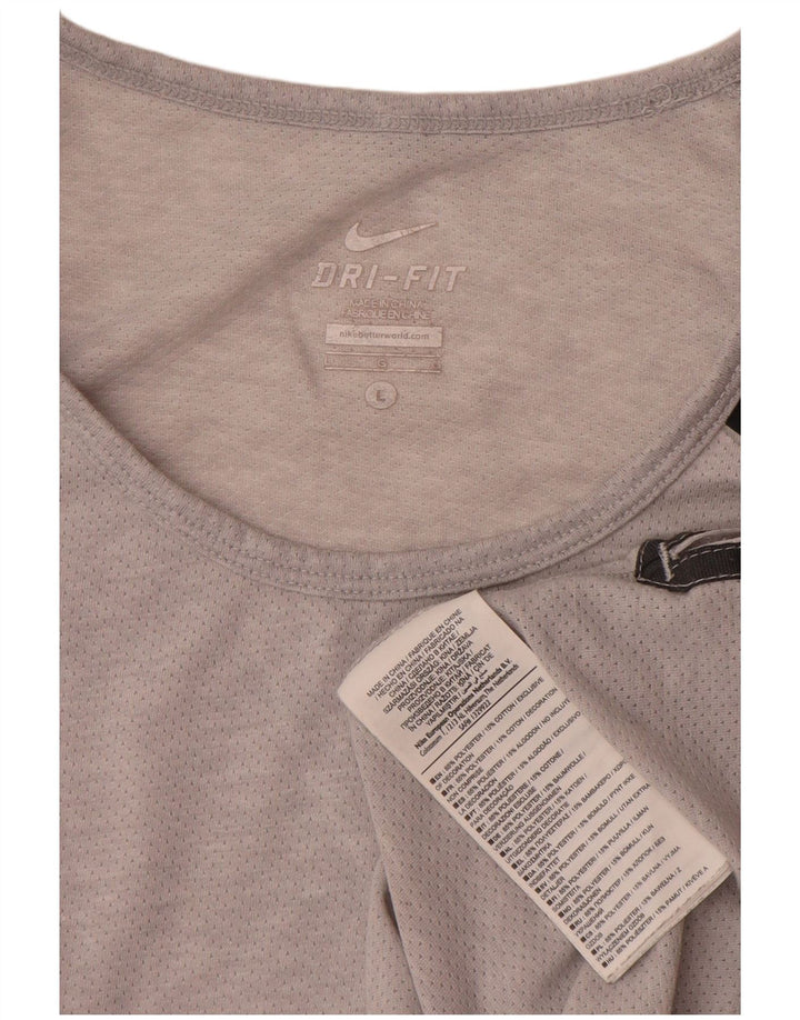 Vesta Nike Dri Fit pentru bărbați, mare, gri din poliester
