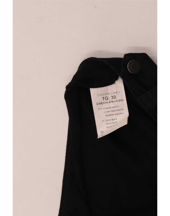 Fustă mini Wrap Calvin Klein pentru femei Medium W30 Bumbac negru