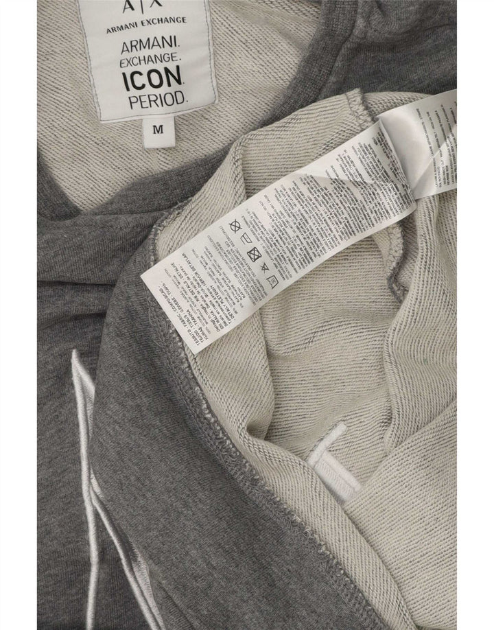 Hanorac cu grafică pentru bărbați Armani Exchange Jumper Bumbac Gri mediu
