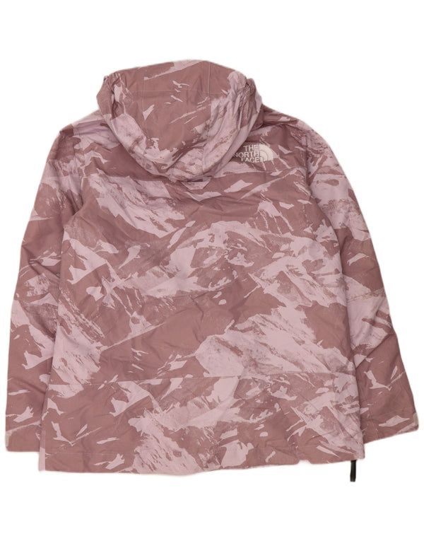 Jachetă de ploaie The North Face pentru femei Anorak cu glugă, UK 18 XL, violet camuflaj
