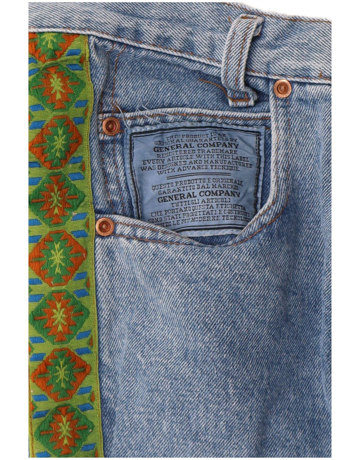 Blugi drepti pentru femei General Company W30 L33 Blue Geometric