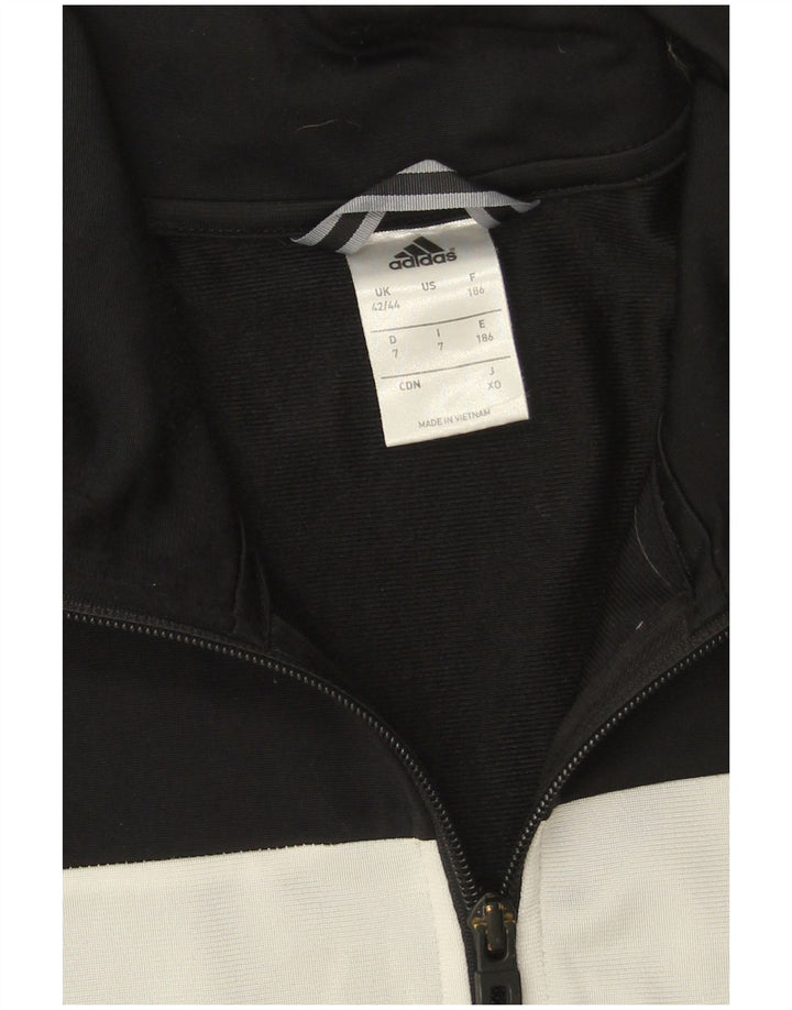 Jachetă de trening Adidas pentru bărbați Marea Britanie 42/44 Poliester mare negru color bloc