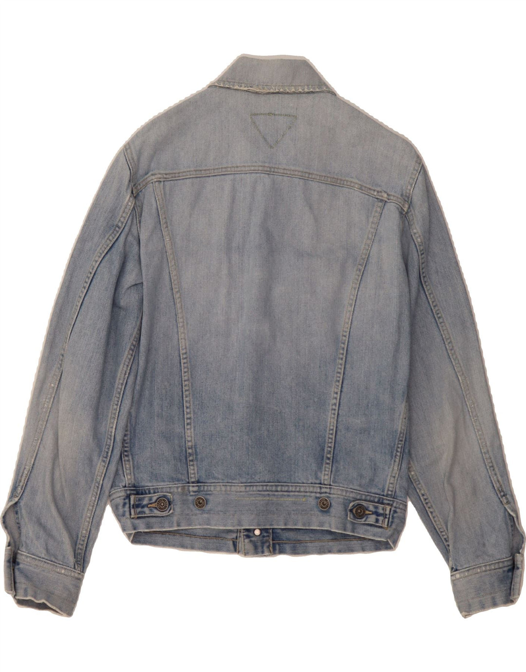 MELTIN' POT Womens Denim Jacket UK 14 Medium Blue Cotton Vintage Meltin' Pot and Second-Hand Meltin' Pot from Messina Hembry 