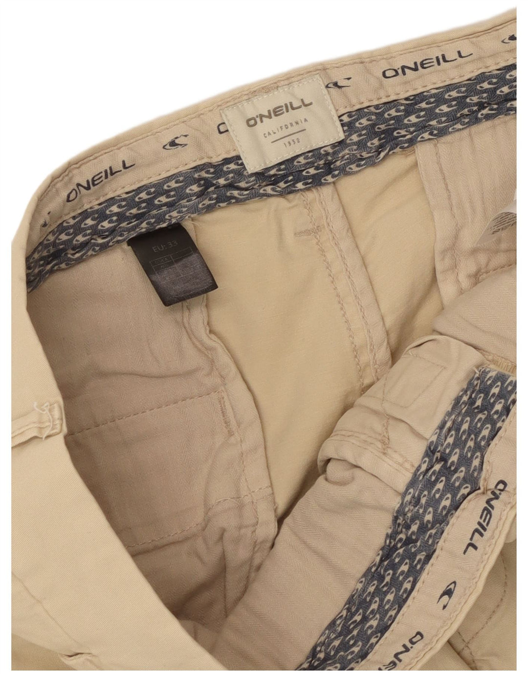 Pantaloni scurți chino pentru bărbați O'NEILL W33 bumbac mediu bej