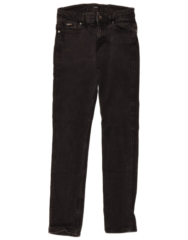 Blugi slim pentru bărbați Hugo Boss W30 L31 bumbac negru