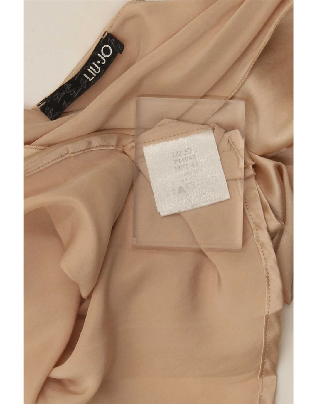 Bluză Liu Jo Femei Top IT 42 Medium Bej Colorblock Mătase
