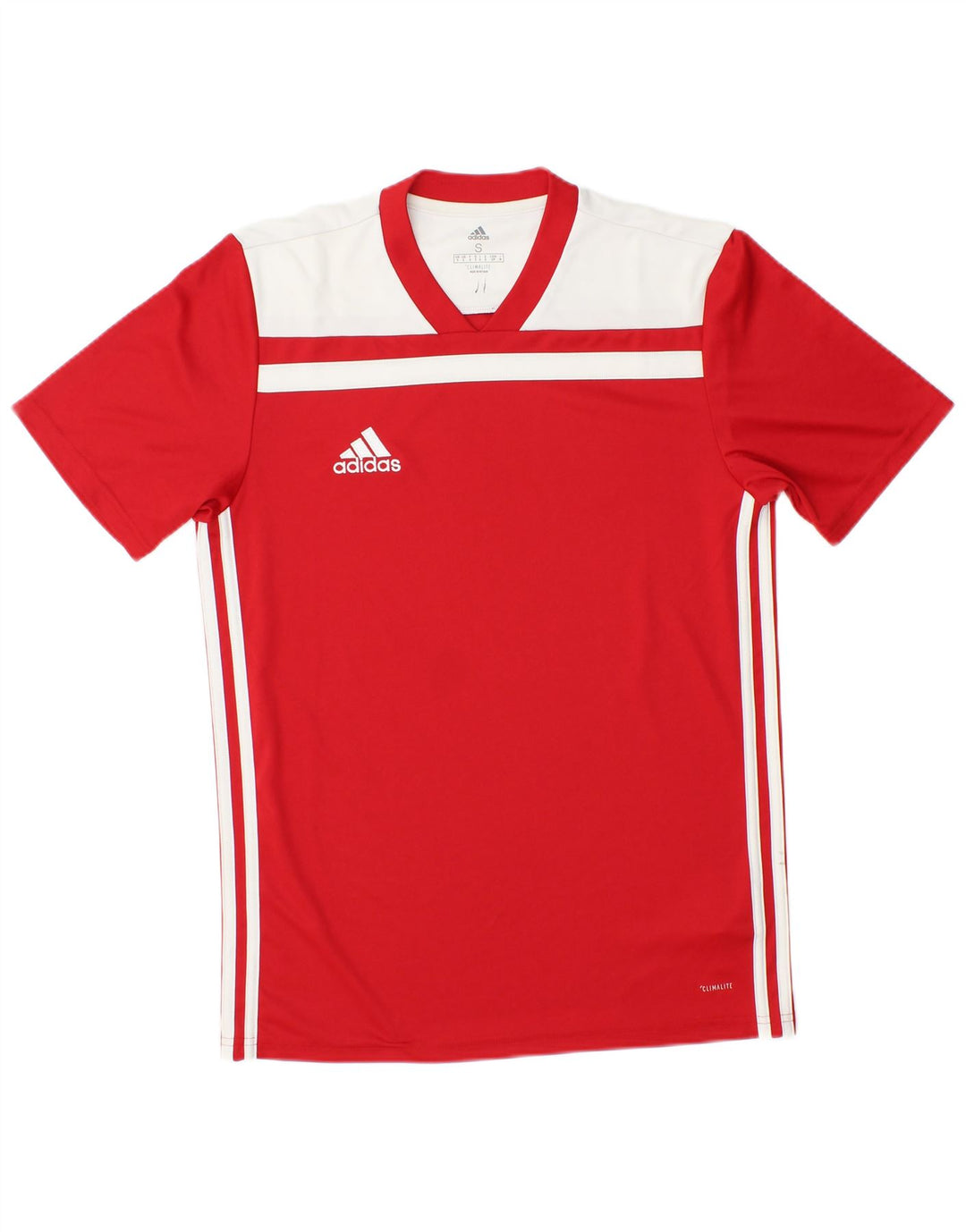 Tricou Adidas Climalite pentru bărbați Top mic, roșu, poliester color bloc