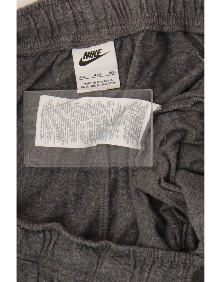Pantaloni scurți sport Nike pentru bărbați 4XL bumbac gri