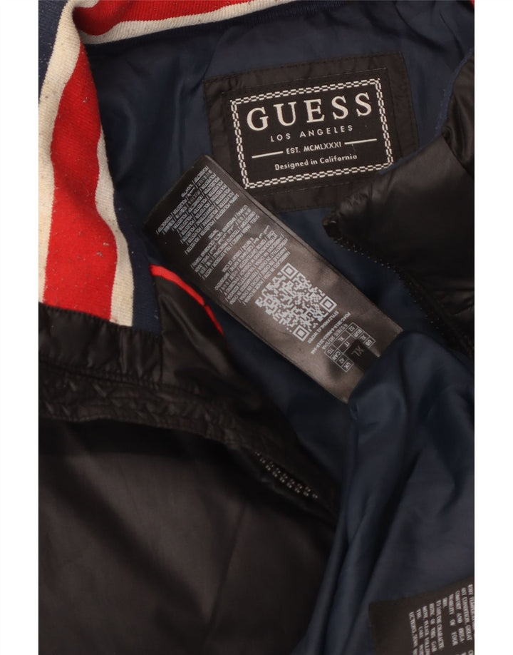 Jachetă căptușită Guess pentru bărbați UK 42 XL poliester negru