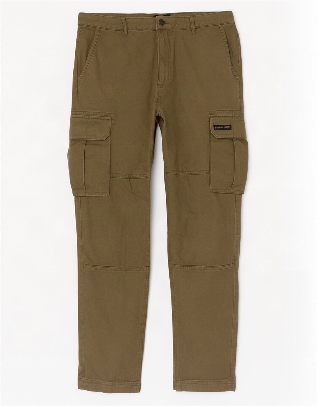 Pantaloni cargo subțiri pentru bărbați Bench L34 L30 bumbac kaki