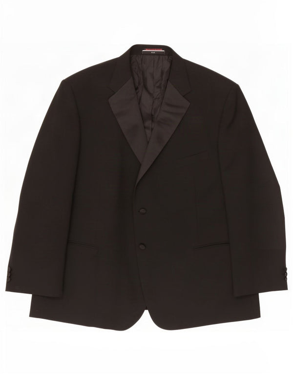 Jachetă pentru bărbați Marks & Spencer cu 2 nasturi, UK 52 3XL, poliester negru