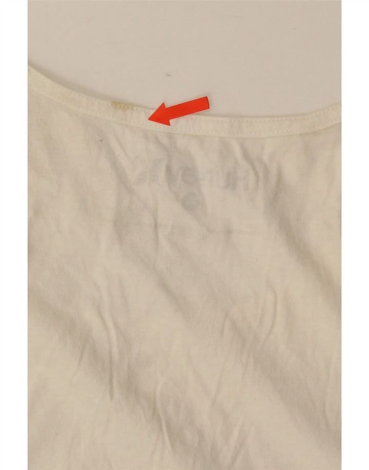 Vesta grafică pentru bărbați HURLEY XL, bumbac alb