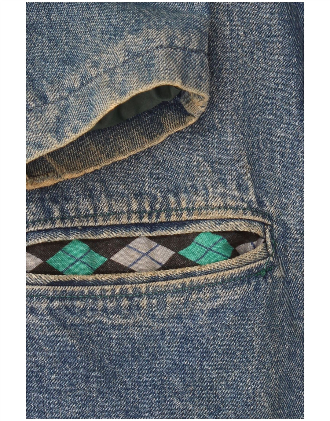 Jachetă de blugi vintage pentru bărbați UK 38 Medium Blue