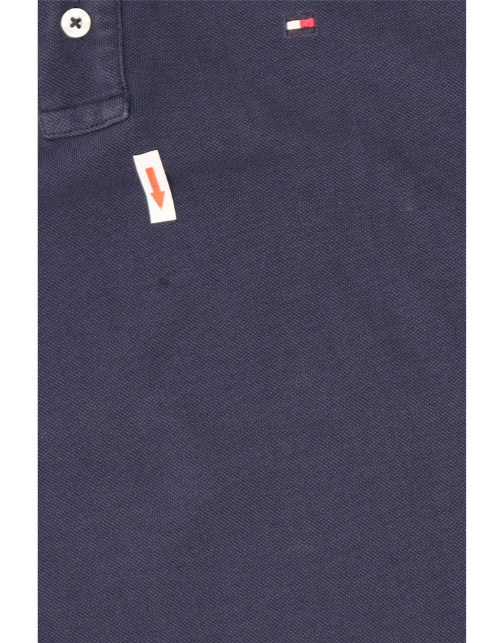 Tricou polo de golf Tommy Hilfiger pentru bărbați, bumbac bleumarin mediu
