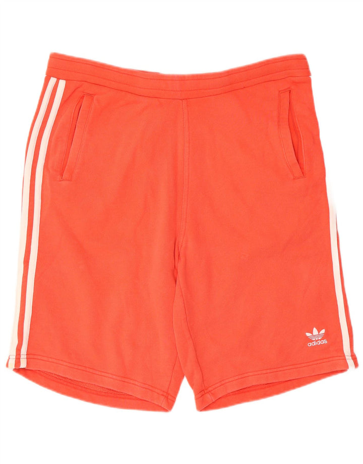 Pantaloni scurți sport pentru bărbați Adidas, mare, roșu, bumbac