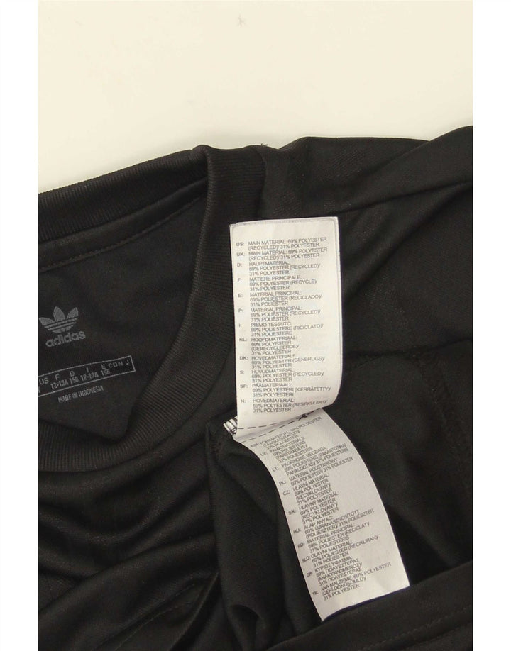 Tricou grafic Adidas pentru băieți Top 12-13 ani poliester negru
