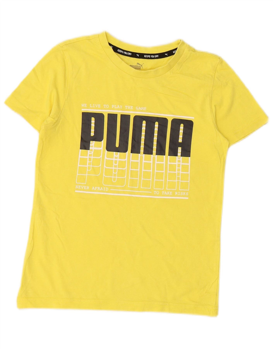 Tricou grafic PUMA pentru băieți Top 9-10 ani galben