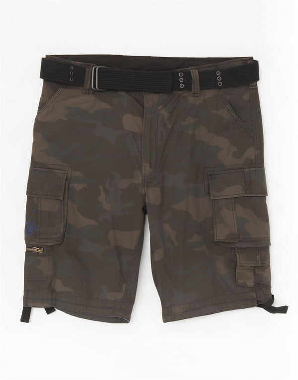 Pantaloni scurți cargo Brandit pentru bărbați 4XL W44 bumbac camuflaj verde