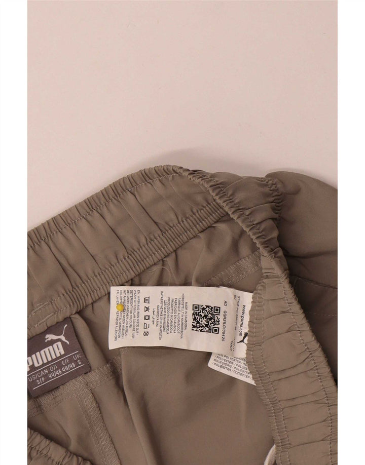 Pantaloni scurti sport Puma pentru damă, poliester bej mic