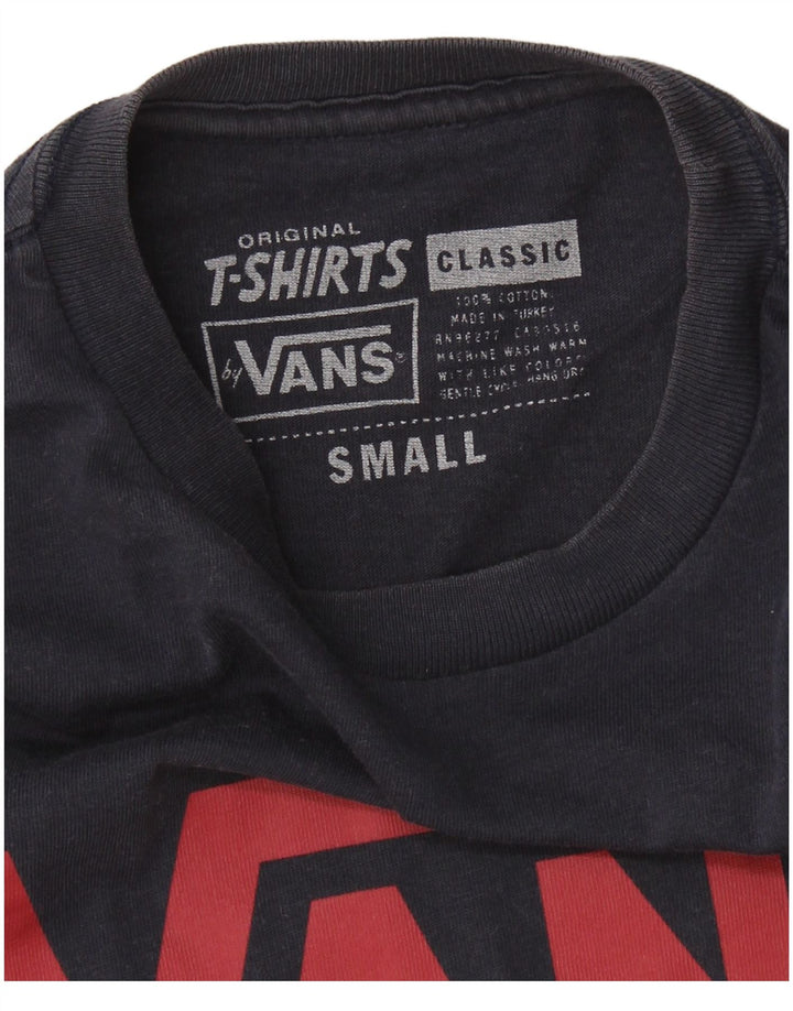 Tricou grafic pentru bărbați Vans Classic Fit Top mic din bumbac bleumarin