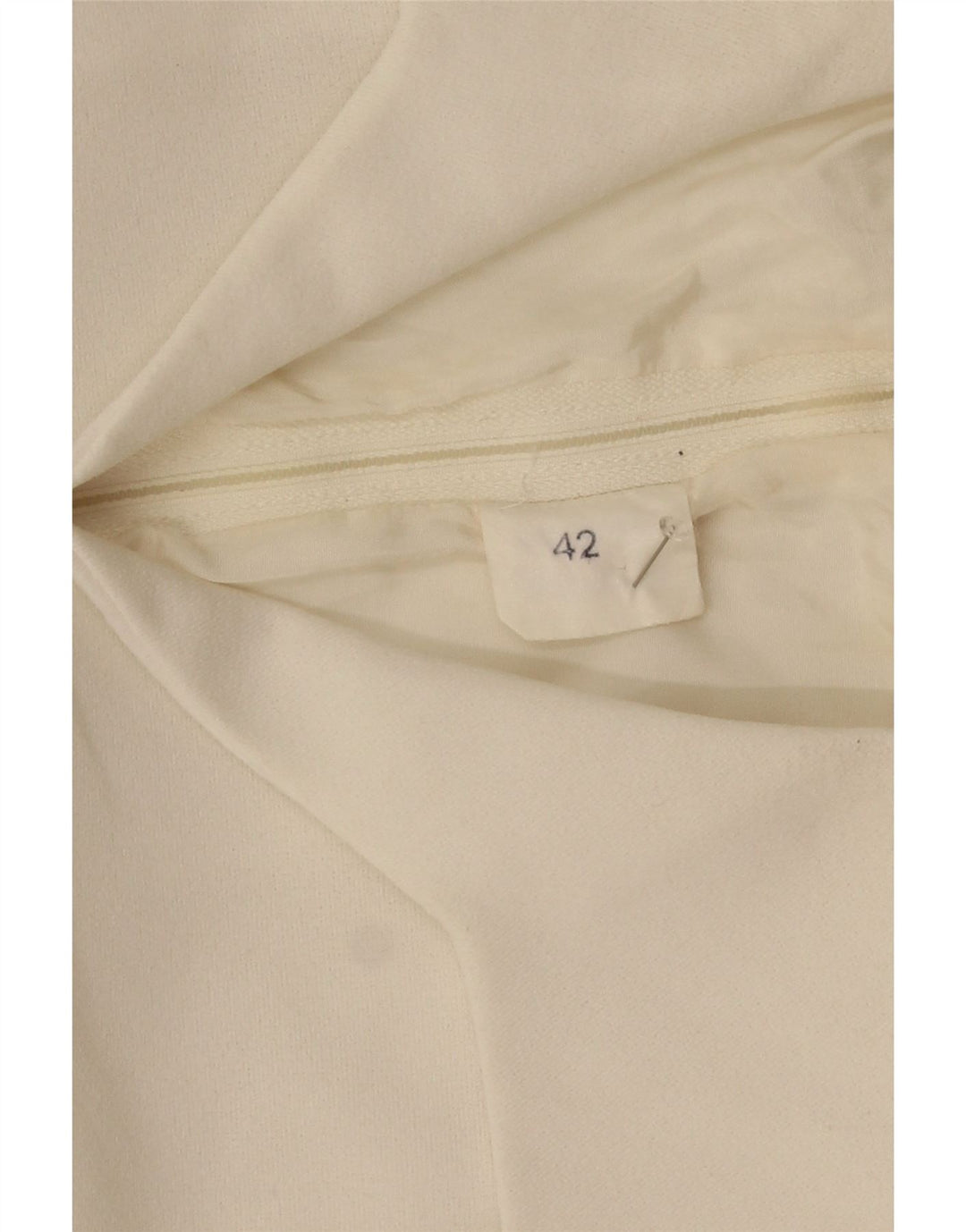 Rochie A-Line Vintage pentru femei IT 42 Poliester Floral Alb Mediu