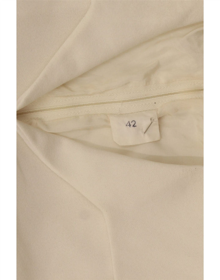 Rochie A-Line Vintage pentru femei IT 42 Poliester Floral Alb Mediu