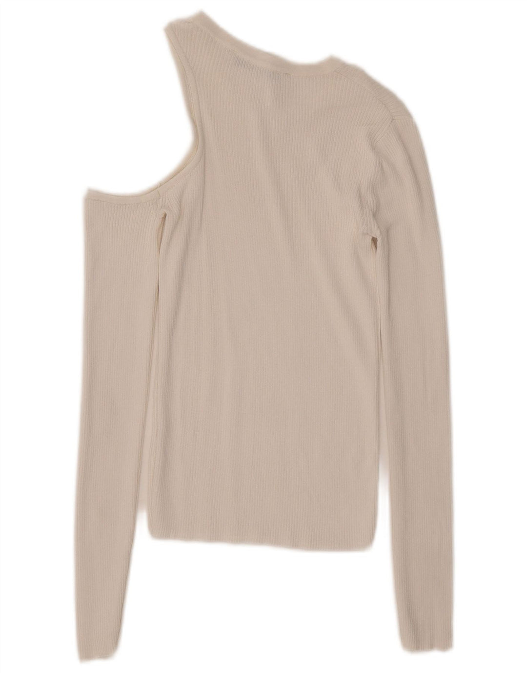 Top pentru femei Zara cu mânecă lungă cu un umăr UK 8 Small White