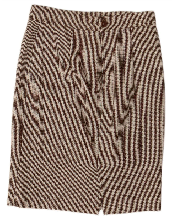 Set de fuste Genny pentru femei, 2 nasturi, 2 piese UK 14 Medium W32 Brown Houndstooth