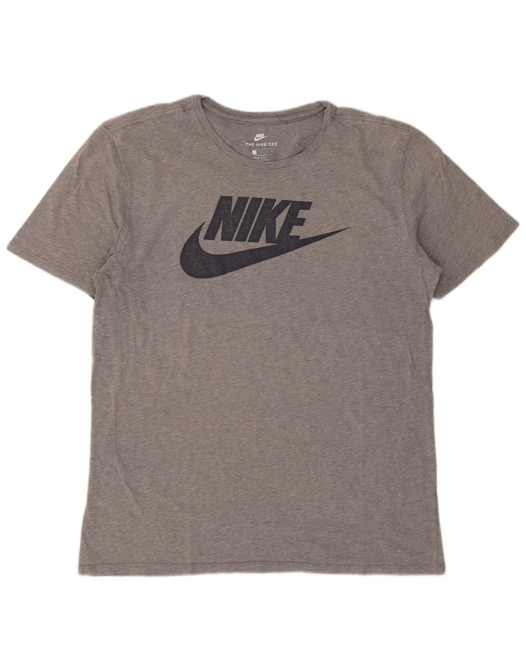 Tricou grafic Nike pentru bărbați, cu croială atletică. Top mare, gri pete