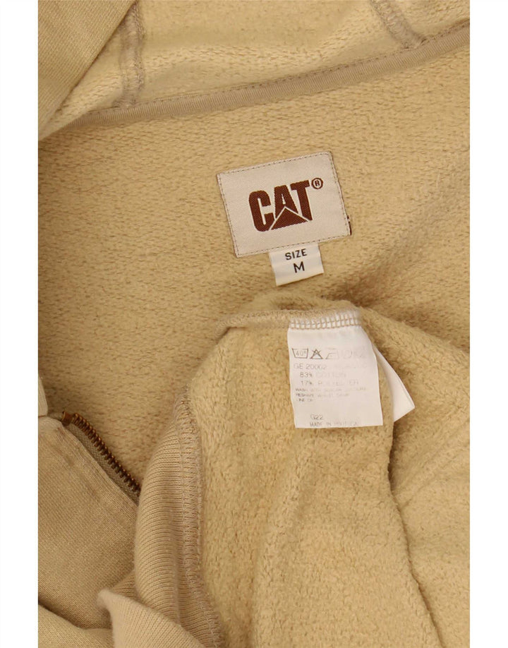 Pulover pentru bărbați CAT, cu fermoar, bumbac, bej mediu