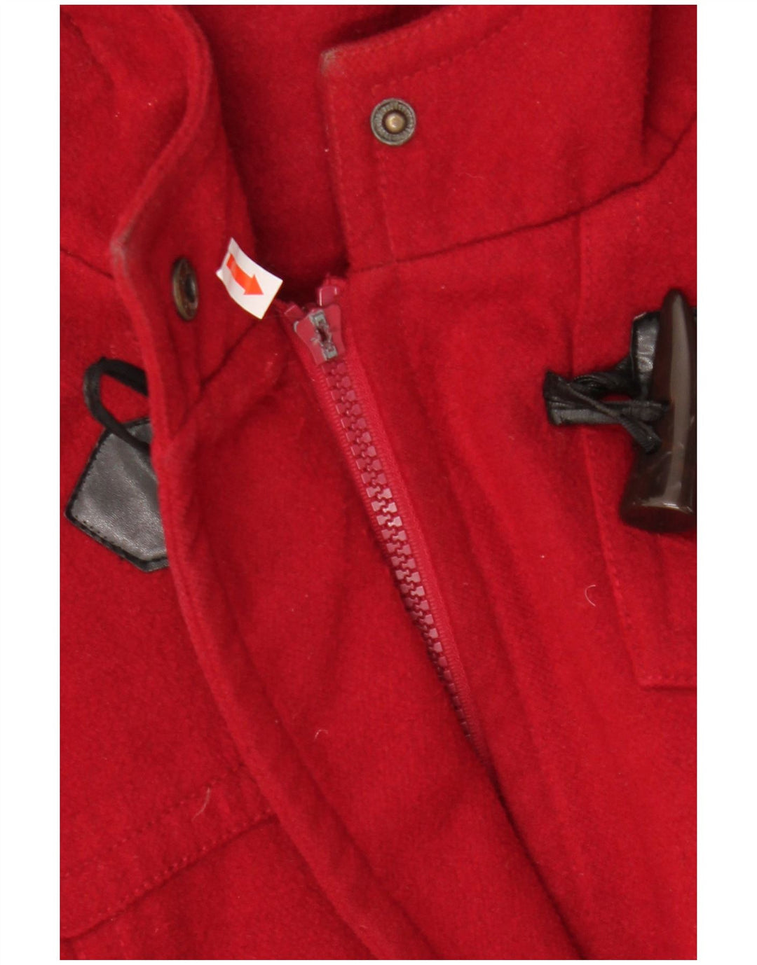 Manson vintage pentru femei cu glugă IT 54/56 3XL poliester roșu