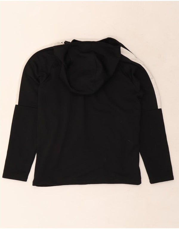 Pulover Nike pentru băieți, cu formă obișnuită, cu glugă, 13-14 ani, XL, negru, bloc de culoare