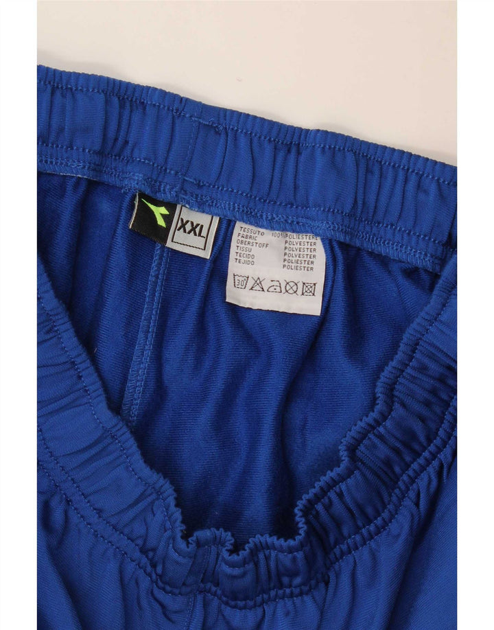 Pantaloni de trening Diadora pentru bărbați 2XL, poliester albastru