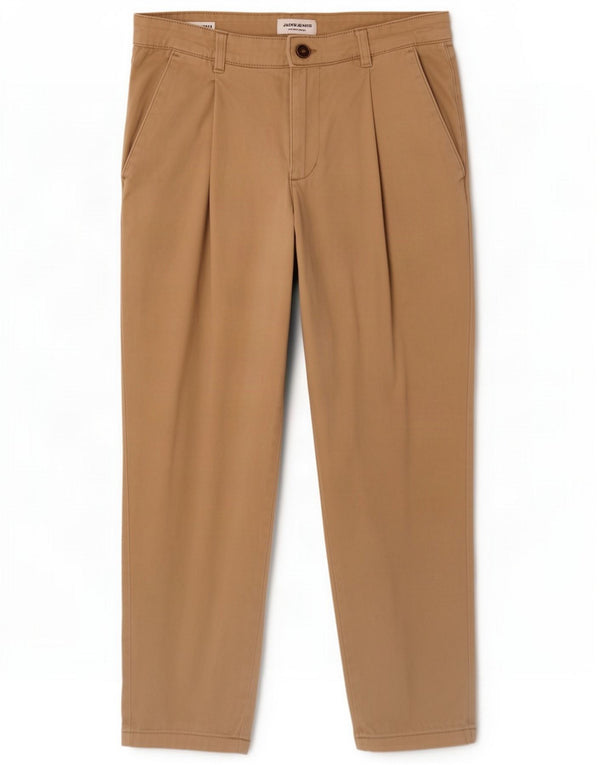Jack & Jones Pantaloni tăiați pentru bărbați, L30 L25, bej, bumbac