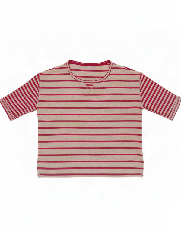 Tricou pentru femei Marks & Spencer Top UK 16 mare, gri cu dungi