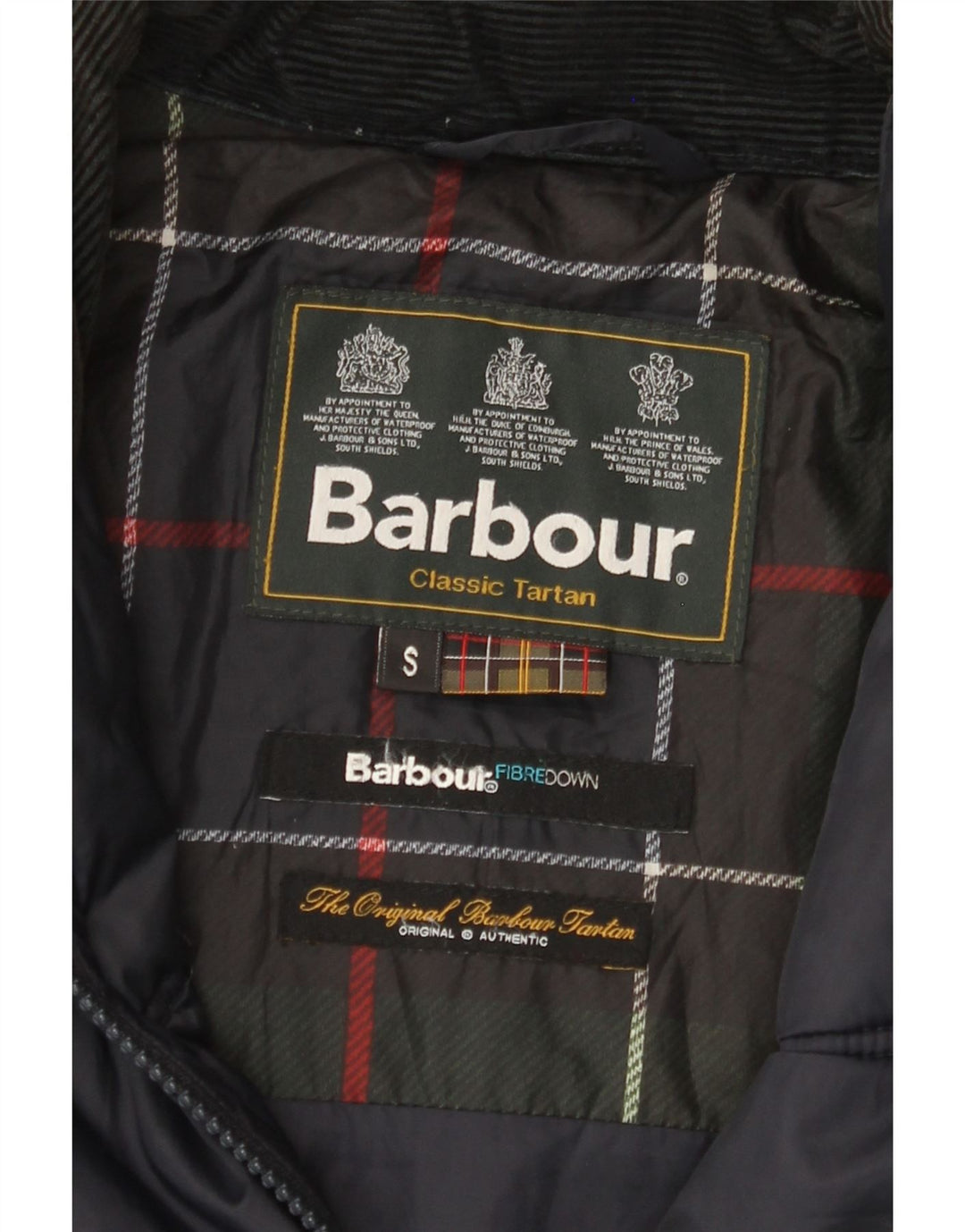 Jachetă căptușită pentru bărbați BARBOUR UK 36 Small Bleumarin