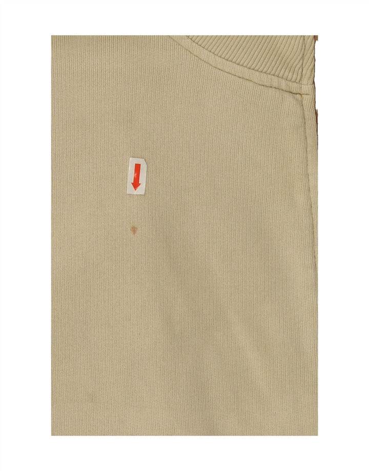 AMERICANINO Mens Graphic Tracksuit Top Jacket Large Beige Cotton Vintage Americanino and Second-Hand Americanino from Messina Hembry 