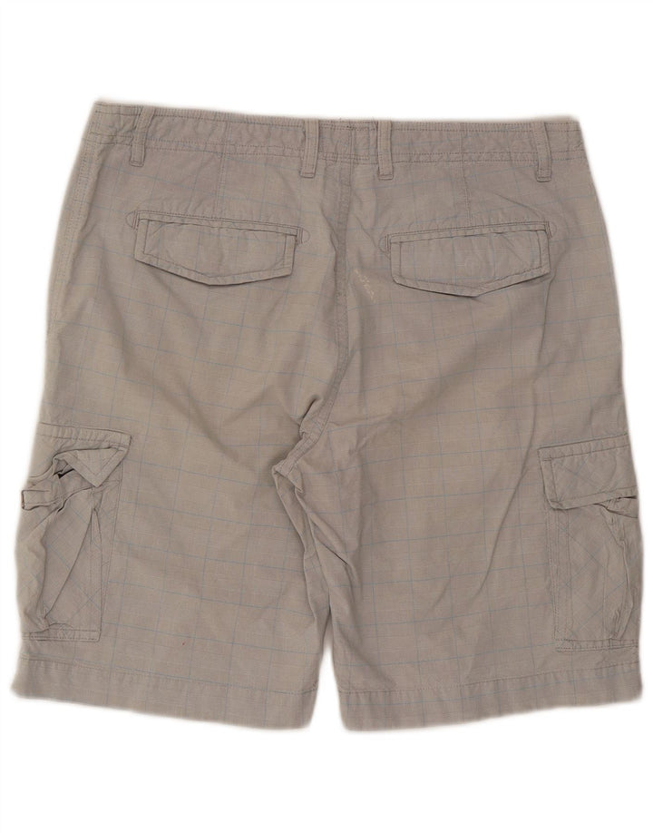 Pantaloni scurți cargo Woolrich pentru bărbați W34 Large Gri Check