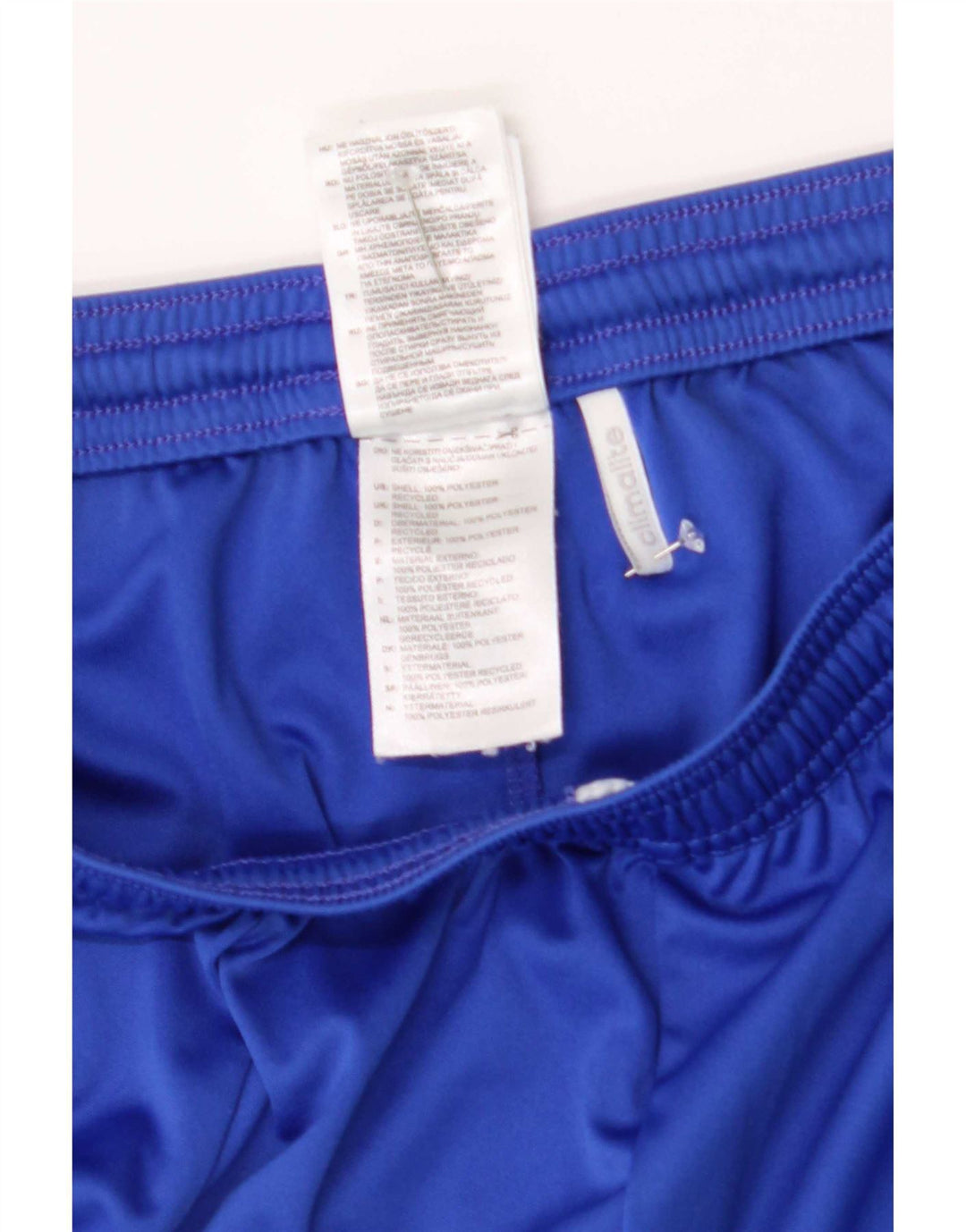 Pantaloni scurți sport pentru bărbați Adidas Climalite, albastru mediu, poliester color bloc
