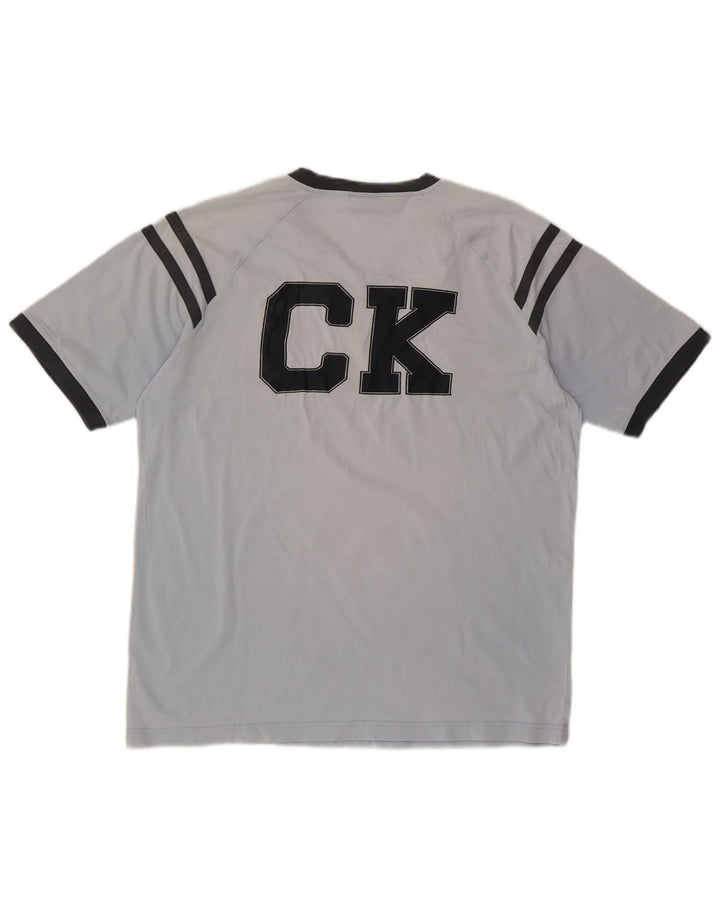CALVIN KLEIN JEANS Tricou grafic pentru bărbați Top mare albastru