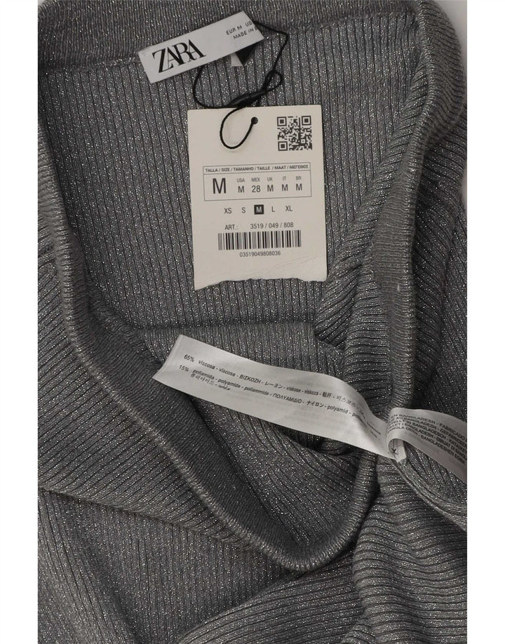 Fusta Maxi pentru Damă Zara Mediu L28 L34 Gri Viscoză