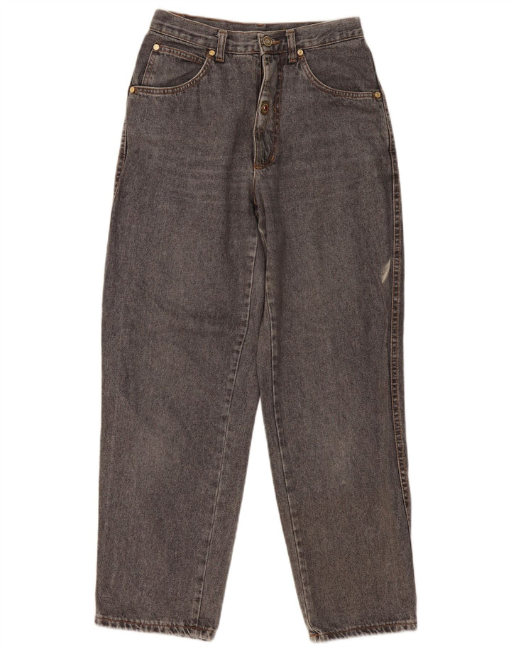 Blugi conici vintage pentru femei cu talie înaltă IT 46 Large W28 L29 Bumbac gri