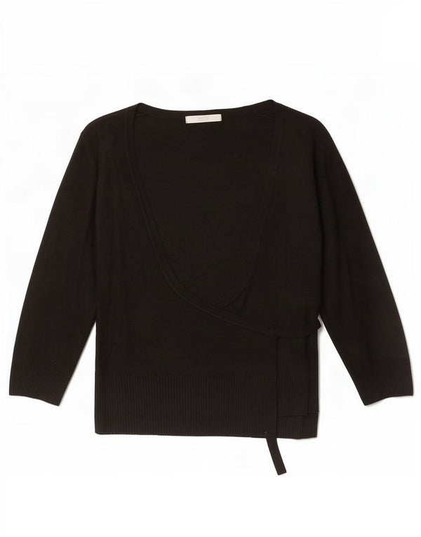 Marks & Spencer Pulover cardigan cu mâneci 3/4 pentru femei UK 12 Medium Negru