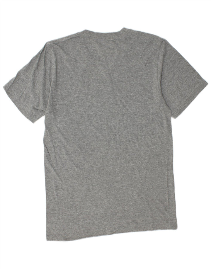 Tricou Nike pentru bărbați, cu croială regulată, top mic, gri, bumbac cu pete