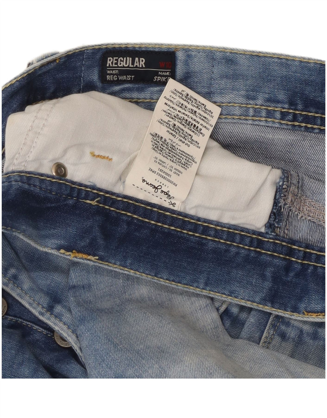 PEPE Jeans Blugi Drepți Femei L33 L32 Bumbac Albastru