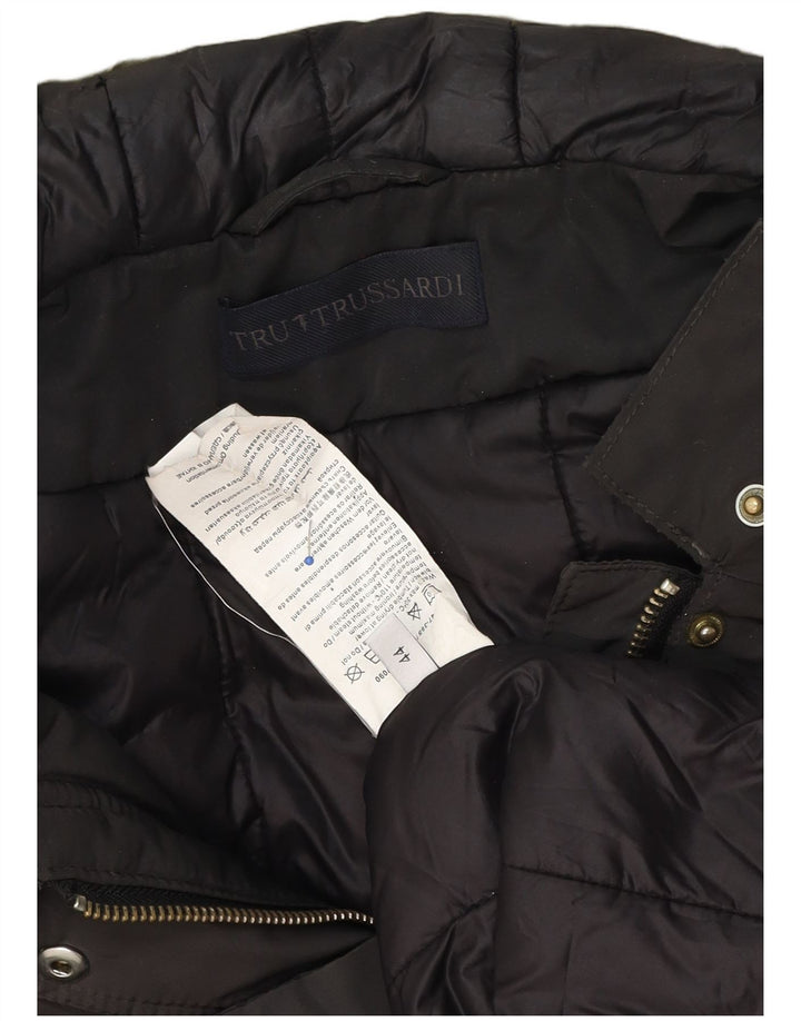 Palton căptușit supradimensionat pentru femei Trussardi, IT 44, nailon maro mediu