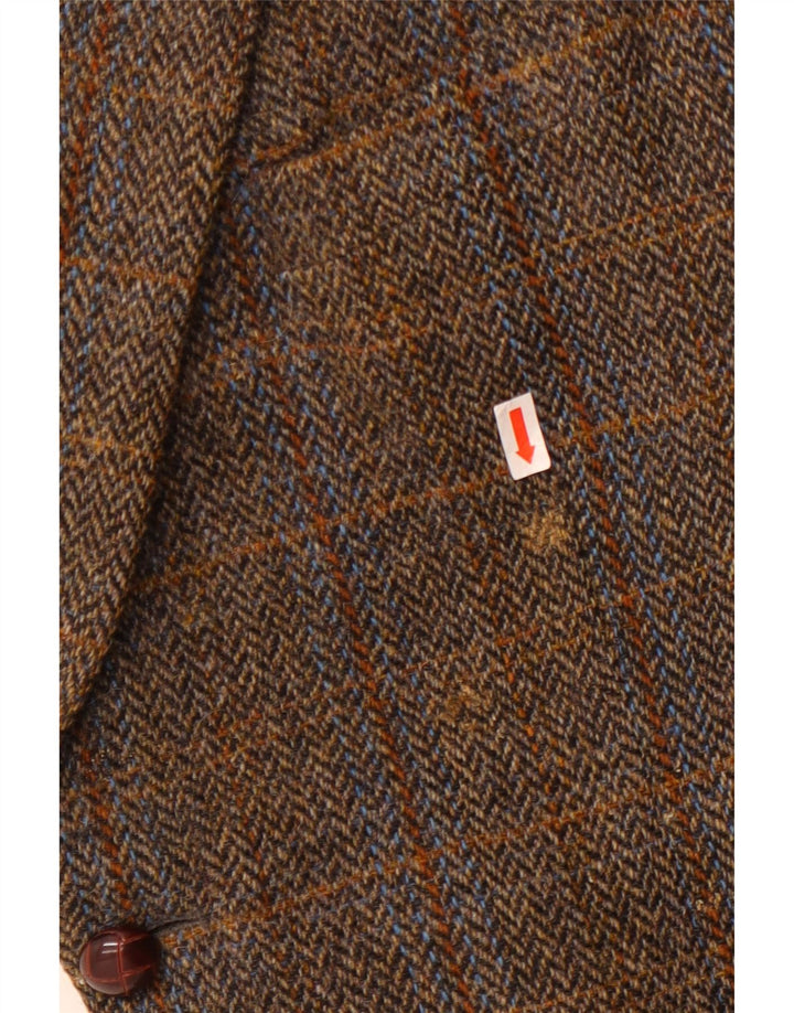 Blazer pentru bărbați Walker and Hawkes Harris Tweed IT 46 3XL maro