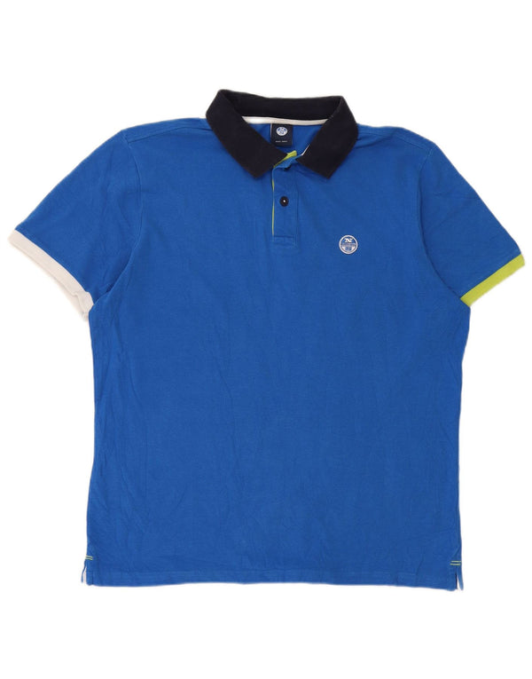 Tricou polo North Sails pentru bărbați, albastru, color block