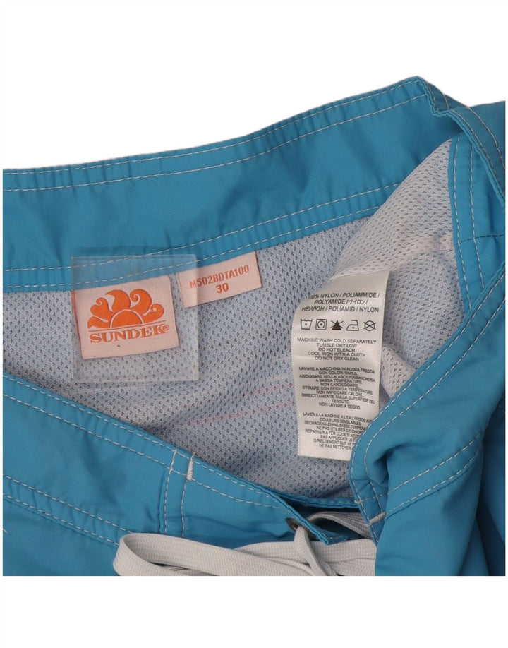 Sundek Pantaloni scurți de înot pentru bărbați, nailon albastru mediu