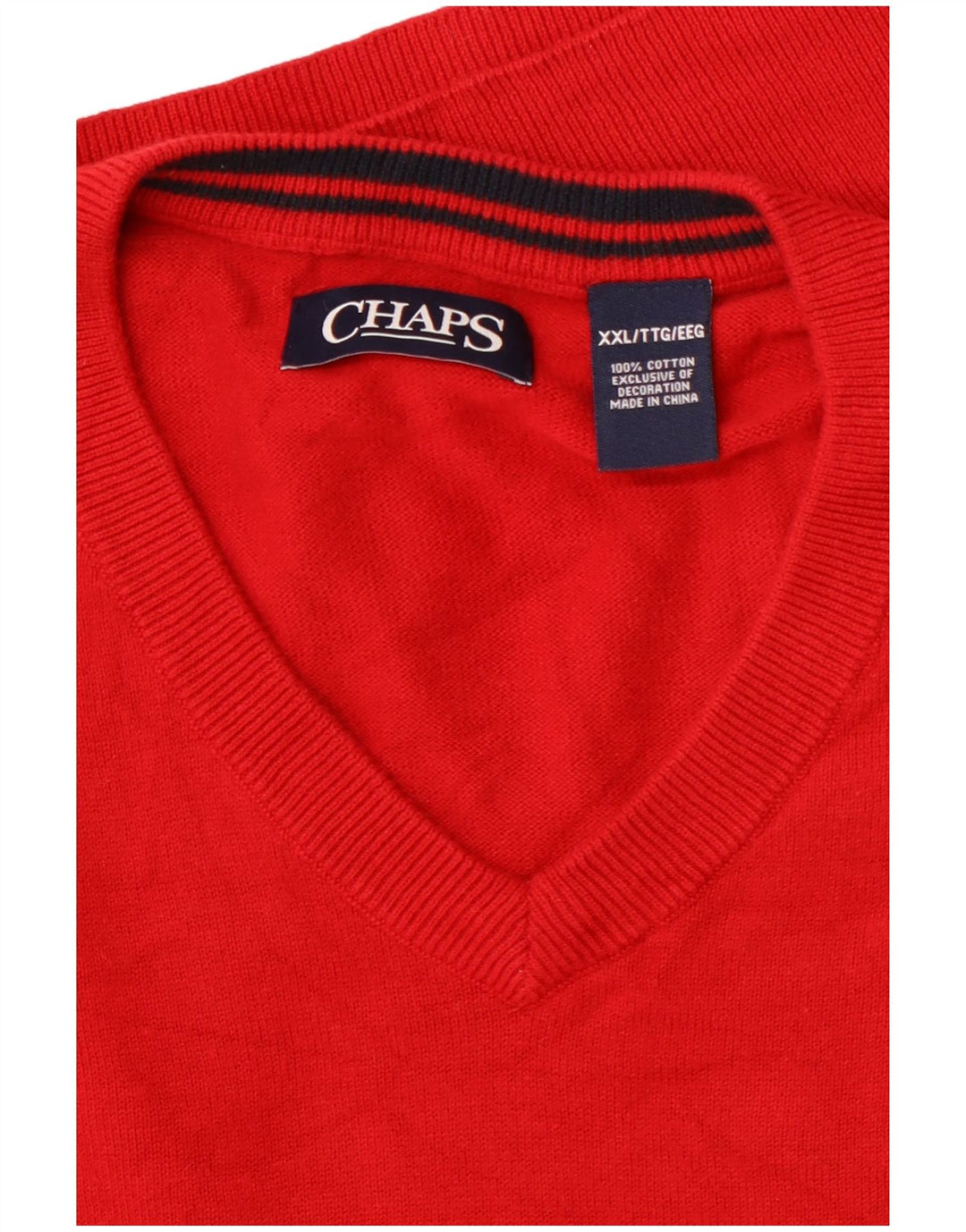 CHAPS Vestă pentru bărbați, 2XL, bumbac roșu